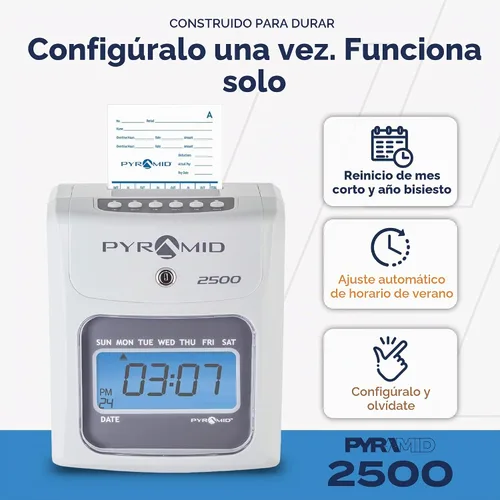Vista 7 de Pyramid Time Systems Reloj de tiempo de alineación automática 2500, kit
