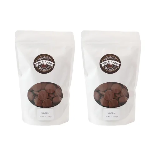 Vista 9 de Vermont Nut Free Chocolates Melts (Dark) 16 onzas, 2 bolsas, sin nueces, sin huevos, Kosher