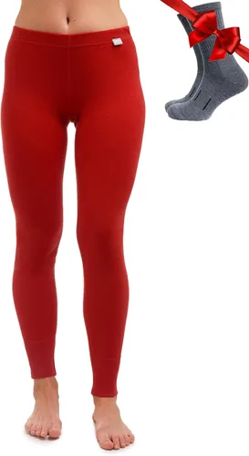 Vista 11 de 100% lana merino capa base mujer pantalones - Leggings térmicos ropa .Negro 250