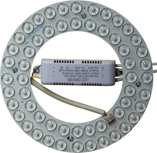 Vista 7 de Kit de luz LED de 15 W de repuesto para ventilador de techo de montaje empotrado, panel de tablero de reequipamiento del motor LED, 4500K