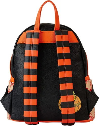 Vista 3 de Loungefly Trick 'r Treat Sam Pumpkin Cosplay Mini Mochila Mochilas de Halloween, Beige Bronceado, Classic