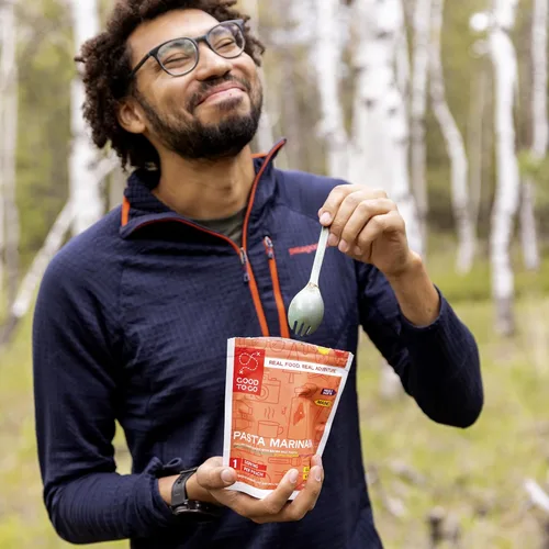 Vista 7 de GOOD TO-GO Weekender paquete de 3 2 entradas + 1 desayuno Comida de camping, comida de mochilero Solo agrega comidas acuáticas, comidas