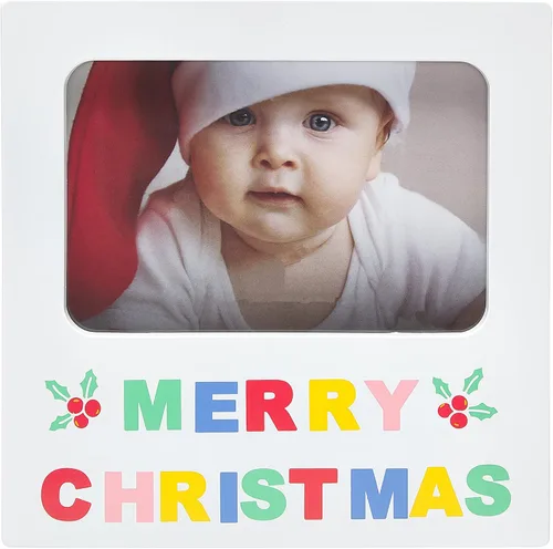 Vista 10 de Marco de cinta para la primera Navidad, marco de fotos de vacaciones para bebé, regalo de padres nuevos y esperados, mi primera foto de Navidad