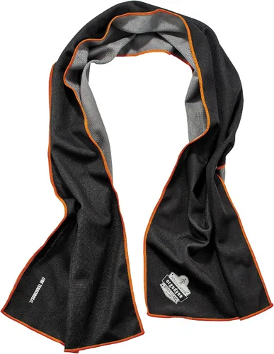 Vista 9 de Ergodyne Chill Its 6602MF - Toalla de enfriamiento, material de microfibra suave, UPF 50+, azul, 41 x 9.84 pulgadas