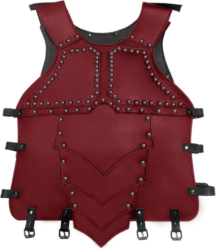 Vista 7 de Armadura medieval para el pecho para hombre, disfraz de caballero de caballero, armadura de cuero vikingo, LARP, Halloween, fiesta de cosplay
