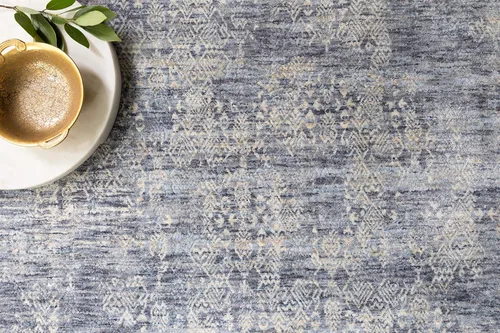 Vista 3 de Loloi Pandora Collection PAN-03 - Alfombra tradicional, color azul oscuro, 6'-3" x 8'-10