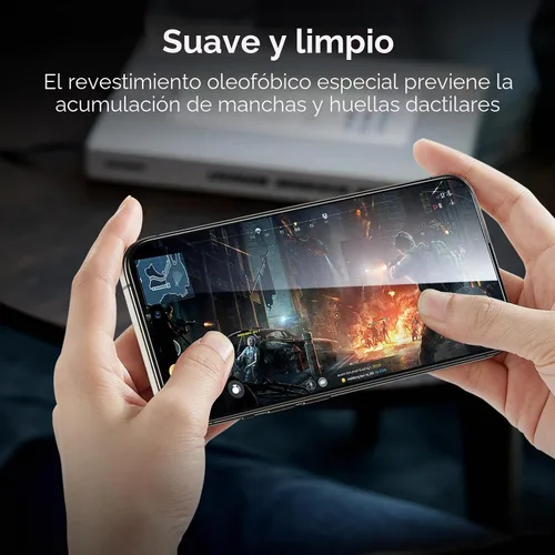 Vista 7 de ESR Paquete de 3+1 para iPhone 15 Pro Max Protector de Pantalla, [Dureza 9H] [Grado Militar Resistente a Roturas] Cobertura Completa Película