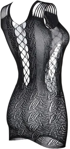 Vista 2 de Lencería de malla para mujer, mini vestido babydoll de malla, talla libre