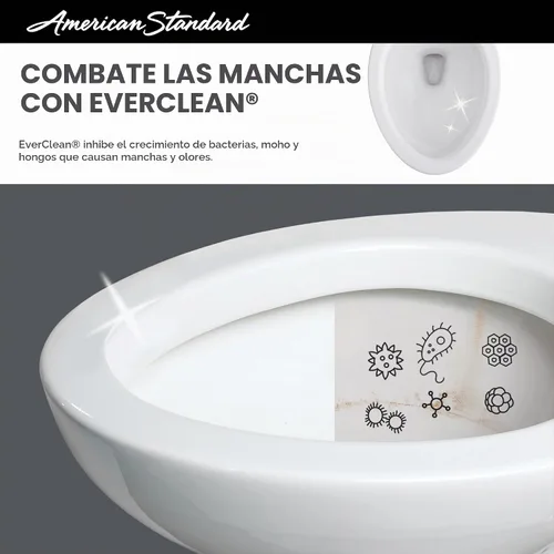 Vista 5 de American Standard 215AA004.020 Cadet PRO - Aseo alargado de altura derecha 1.6 gpf de 2 piezas, color blanco