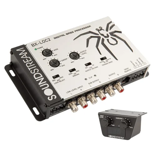 Vista 9 de Soundstream Procesador de graves premium con controlador de línea/convertidor de línea para audio de automóvil, salida de alto voltaje, impulso