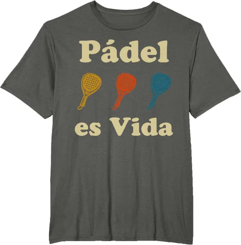 Vista 7 de Padel ES Vida Player Sport Life in Spanish En Espanol Men's T-Shirt