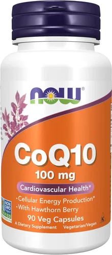 Vista 9 de Cápsulas Coq10 de Now Foods, vegetarianas, 30, 1, 1
