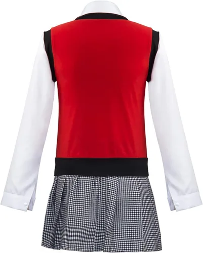 Vista 4 de Ikishima Midari Disfraz Cosplay Escuela Secundaria Vestido Completo Conjunto