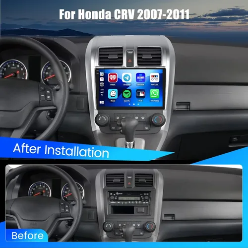Vista 2 de Hikity 4+64G para Honda CRV 2007 2008 2009 2010 2011 Android 15 estéreo