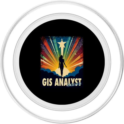 Vista 2 de GIS Analyst Funny Female Hero Job Women PopSockets MagSafe PopGrip for iPhone