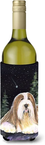 Vista 102 de Caroline's Treasures SS8447CC Starry Night English Bulldog - Enfriador para latas o botellas, lavable, funda plegable con aislamiento para bebidas
