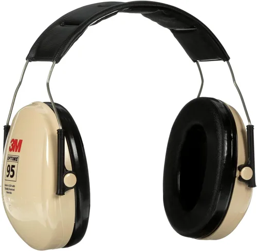 Vista 12 de 3M PELTOR Protección Auditiva Optime 95 Orejeras, Copas Ajustables, Compatible con E-A-Rfit, Acero Inoxidable