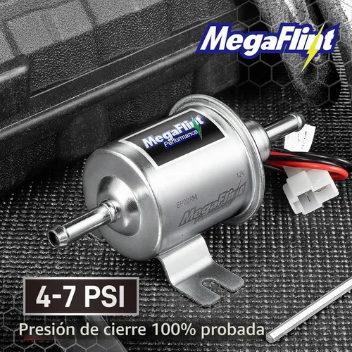 Vista 2 de Megaflint+ - Kit de bomba de combustible eléctrica universal HEP-02 A, 12 V, baja presión