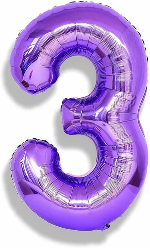 Vista 36 de Globos de Sirena Número 0 de 40 Pulgadas, Juego de Globos de Números Grandes Morado Verde Azulado Arcoíris 0-9, Globos de Números de Papel