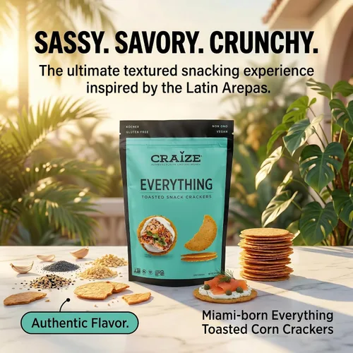 Vista 3 de Craize Everything Crisps - Galletas de maíz tostadas sin gluten, veganas, kosher, paquete de 3, 4 onzas cada una