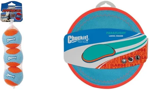 Vista 9 de ChuckIt! Anfibio - Juego de 3 bolas de búsqueda, tamaño mediano