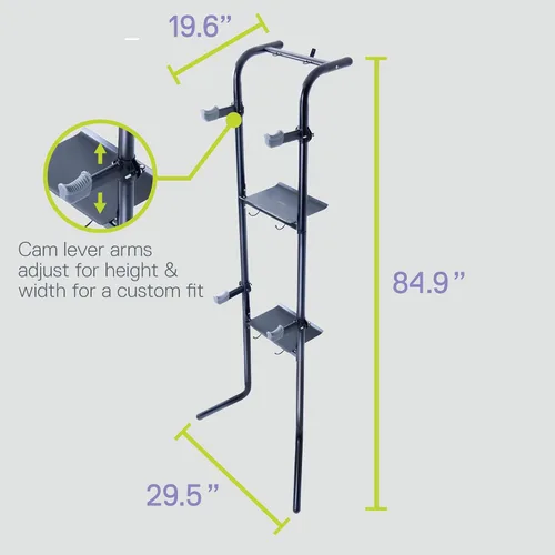 Vista 6 de Delta Cycle DeltaGravity Connect 2 Portabicicletas – Gravity totalmente ajustable para bicicletas de carretera, MTB e híbridas – Portabicicletas