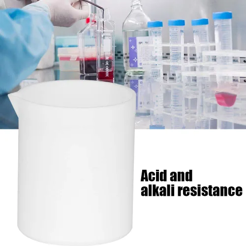 Vista 3 de Beaker, Acid and Base Resist PTEE Beaker, Low Form Graduated Measu Beaker, Premium Scientific for Oratories(50ML)
