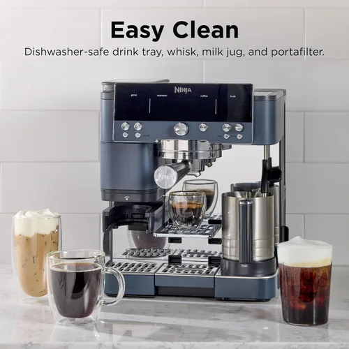 Vista 9 de Ninja Luxe Café Premier - Máquina de café espresso 3 en 1, café por goteo y ciberespacio