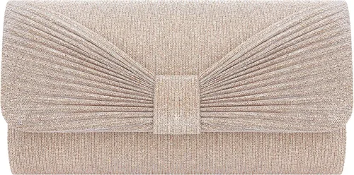 Vista 2 de Naimo - Deslumbrante bolsa pequeña de solapa, con cadena desmontable para eventos nocturnos.
