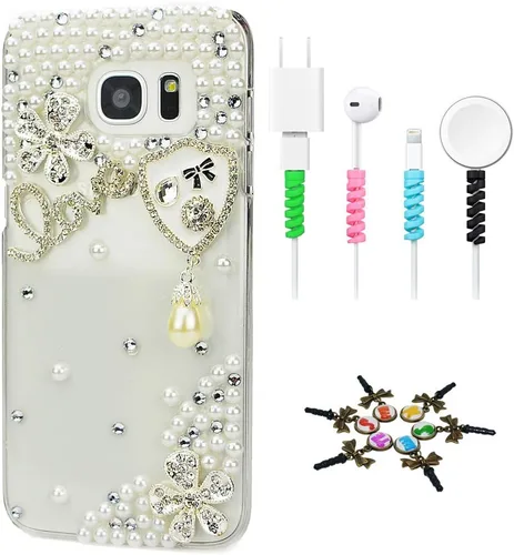 Vista 18 de Bling Case SSSGCDwCPSeries-20 - Funda con tapa y diseño 3D hecho a mano, 100 + cristales