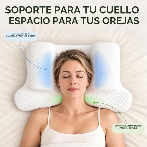 Vista 5 de AM AEROMAX Almohada de entrenamiento para el sueño de la espalda de espuma