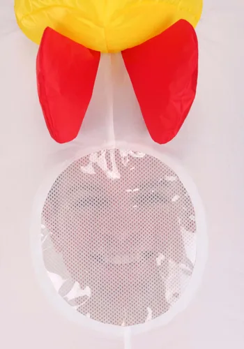 Vista 5 de Disfraz Inflable de Pollo para Adulto Multicolor