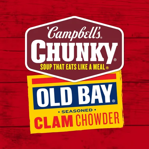 Vista 8 de Campbell's Chunky Sopa, sopa de almejas sazonadas OLD BAY, lata de 18.8 onzas (caja de 12)