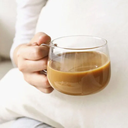 Vista 3 de BESTERY - Juego de 4 vasos de vidrio de borosilicato transparente resistente al calor para té, café expreso, 10 onzas, con asa