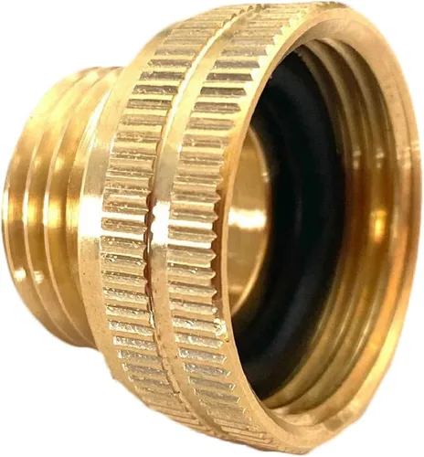 Vista 6 de Underhill Conector de manguera de jardín Accesorios de latón macizo Adaptador de manguera hembra a macho, rosca hembra de 1 pulgada x rosca