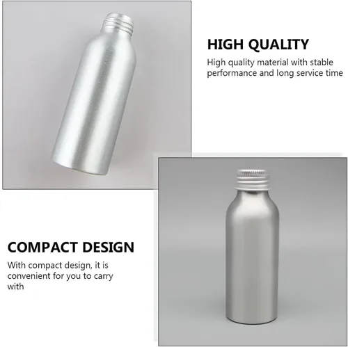 Vista 5 de Yardwe 3 Conjuntos de tapas de aluminio de aluminio a prueba de fugas botellas de viaje reutilizables botella de aceite recarga s vacío perfume agua