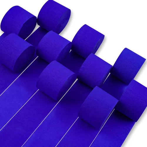 Vista 15 de PartyWoo Serpentinas de papel crepé negro dorado y plateado, 10 rollos de 820 pies, paquete de papel crepé para graduación, Navidad, Año Nuevo