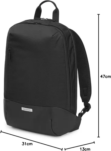 Vista 10 de Moleskine Mochila Metro, almacenamiento para laptop de 15 pulgadas, mochila de negocios, para hombres, mujeres, color negro