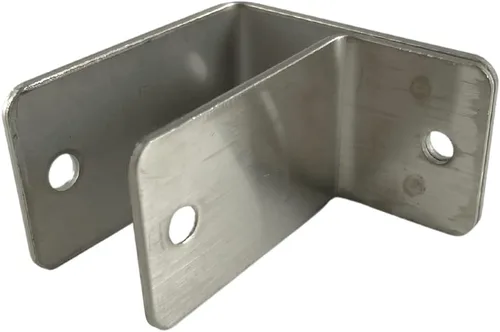 Vista 4 de Harris Hardware TP15059 Paquete de paneles de acero estampado para paneles de 1 pulgada, 2 soportes de una oreja, soportes en U de 2 pulgadas