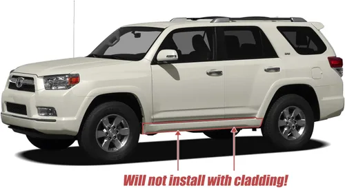 Vista 5 de Magnum RT Gen 2 Drop Steps - Estribos negros compatibles con 4Runner 2010-2024 sin revestimiento de puerta inferior