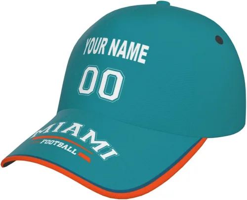 Vista 10 de Cap Custom Football Hats with Any Name and Number Personalized Gifts for Men Women Football Sports Fans