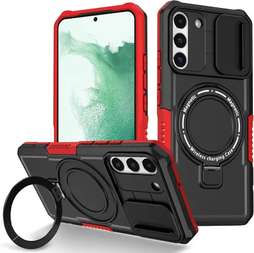 Vista 116 de Funda magnética para Samsung Galaxy Note 20 Ultra, soporte para teléfono, funda protectora mate a prueba de golpes, funda protectora para teléfono