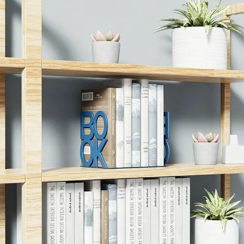 Vista 3 de Extremos para libros, soportes decorativos de metal para libros, libros, diseño de apariencia única, resistente Tapón de metal antideslizante