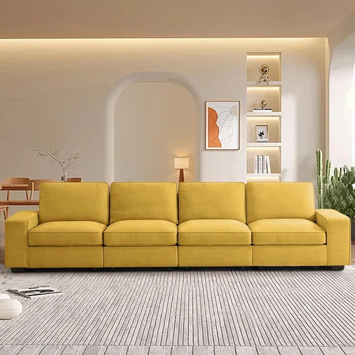 Vista 14 de TEKAMON - Sofá modular de 73" con almacenamiento en el asiento, sofá biplaza moderno de tela de chenilla para sala de estar, oficina, apartamento
