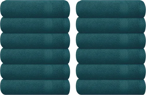 Vista 37 de GLAMBURG Juego de 2 Sábanas de Baño Extra Grandes de Algodón Premium de 700 GSM - 100% Algodón Peinado - 2 Sábanas de Baño 35x70 pulgadas - Calidad