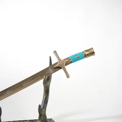 Vista 5 de Espada otomana/Kilij del conquistador/Espada otomana personalizada hecha a mano con vaina
