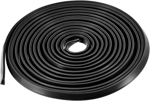 Vista 9 de uxcell Extrusión del sello en U del borde del molde, hoja protectora de borde de canal en U negra de silicona se adapta a borde de 0.004-0.059 in