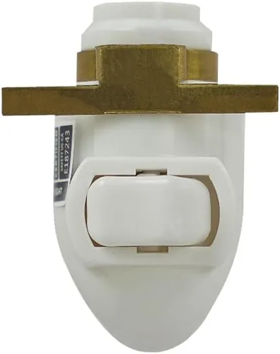Vista 4 de BOXCASA Night Lamp Base 360 Plug in Night Light Module Includes 2 Bulbs Warm Yellow 360 Night Light Module DIY Stained Glass Metal Clip 2 Pin Plug