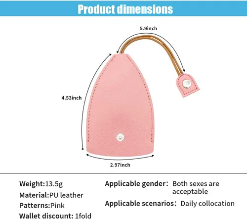 Vista 2 de 2 fundas creativas extraíbles para llaves de coche, bolsa de llavero de gran capacidad, funda protectora para llaves
