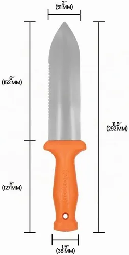 Vista 4 de Zenport K245 ZenBori - Cuchillo de suelo con hoja dentada de acero inoxidable de 6 pulgadas